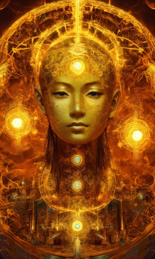 Amber, Temple, Gold, Sculpture, Art, Landmark