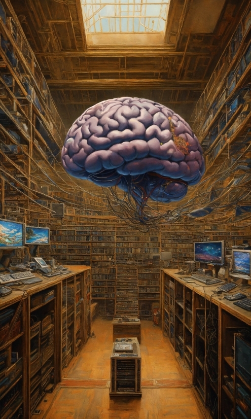 World, Building, Brain, Interior Design, Art, Wood