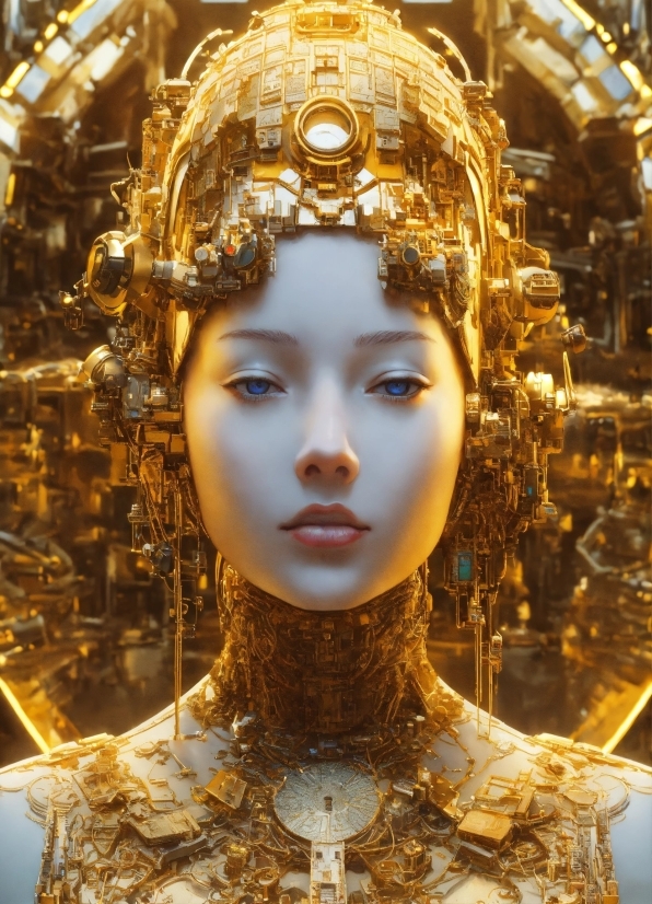 Head, Chin, Amber, Fashion, Yellow, Gold