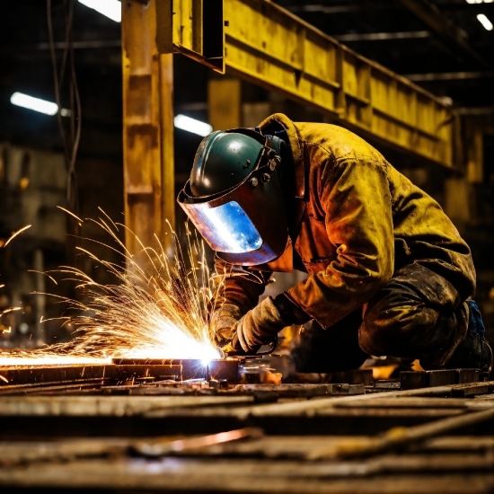 Welding Helmet, Welder, Steelworker, Welding, Workwear, Ironworker