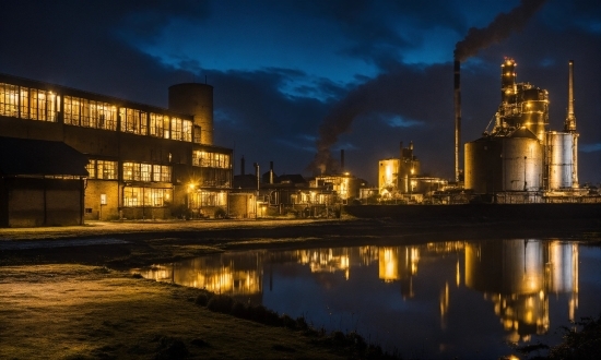 Water, Cloud, Atmosphere, Building, Sky, Dusk