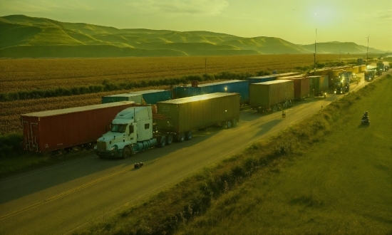 Sky, Ecoregion, Vehicle, Plant, Truck, Cloud