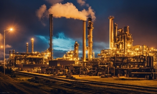 Sky, Cloud, Electricity, Power Station, Industry, Factory