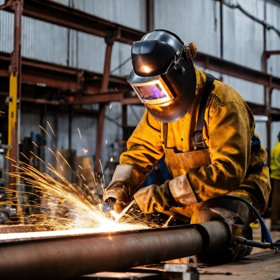 Workwear, Steelworker, Helmet, Safety Glove, Yellow, Ironworker