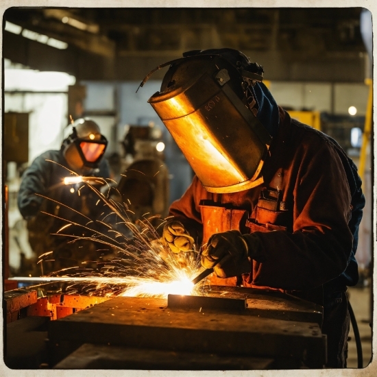 Welding Helmet, Helmet, Welder, Steelworker, Workwear, Ironworker