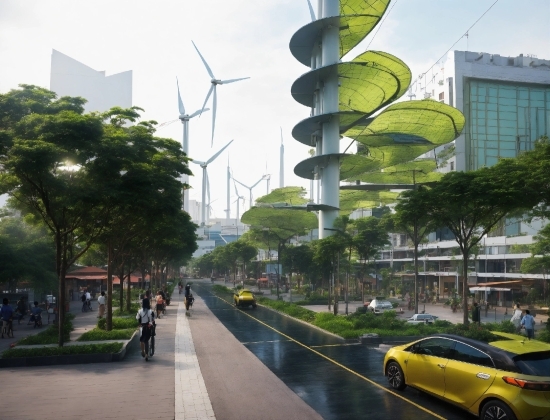 Sky, Car, Plant, Building, Tire, Daytime