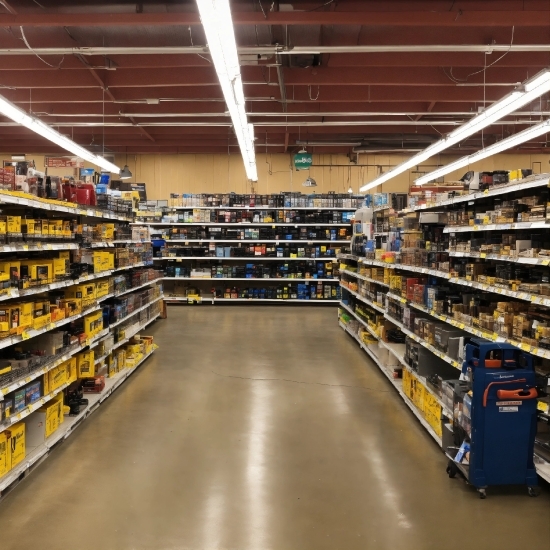 Shelf, Shelving, Floor, Convenience Store, Publication, Retail