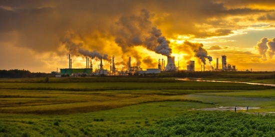 Cloud, Sky, Atmosphere, Afterglow, Electricity, Power Station