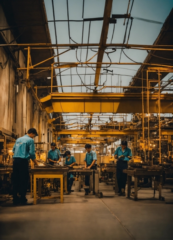 Sky, Beam, Wood, Engineering, Industry, Factory