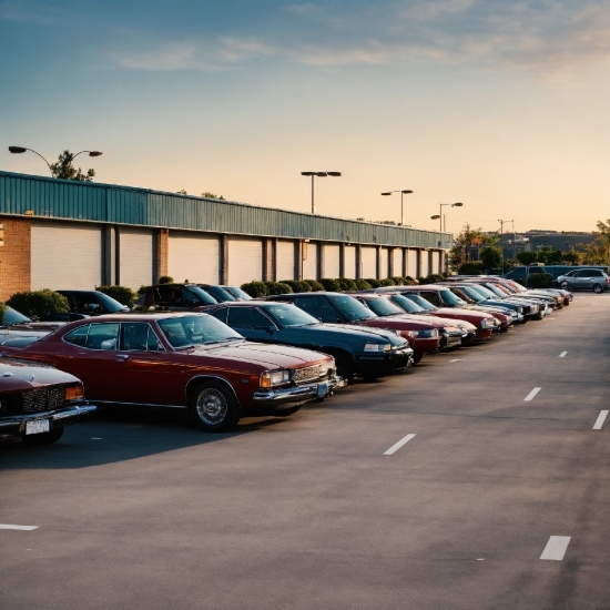 Car, Automotive Parking Light, Sky, Land Vehicle, Cloud, Tire