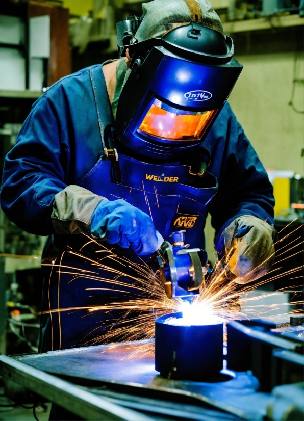 Welding Helmet, Steelworker, Workwear, Light, Metalworking, Welding