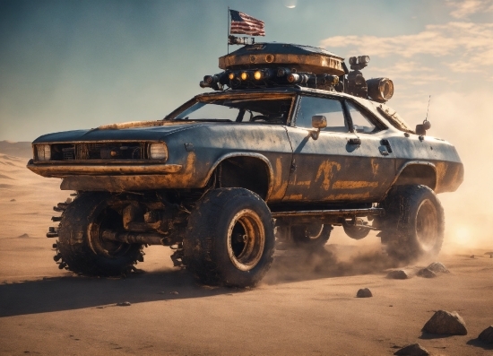 Tire, Sky, Wheel, Vehicle, Car, Cloud