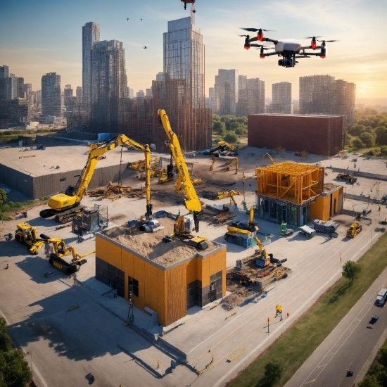 Building, Daytime, Skyscraper, Sky, Infrastructure, Aircraft