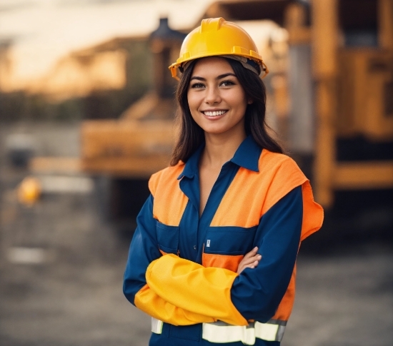 Face, Smile, Helmet, Hard Hat, Eye, Workwear