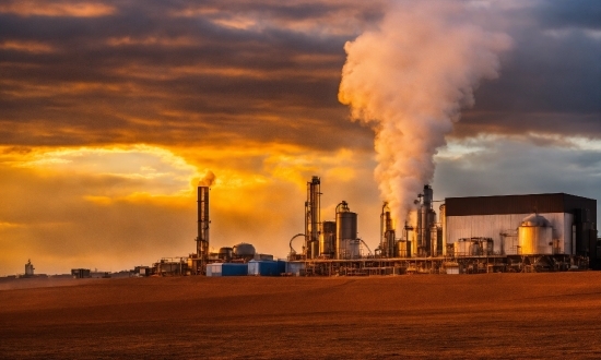 Cloud, Sky, Atmosphere, Power Station, Chimney, Pollution