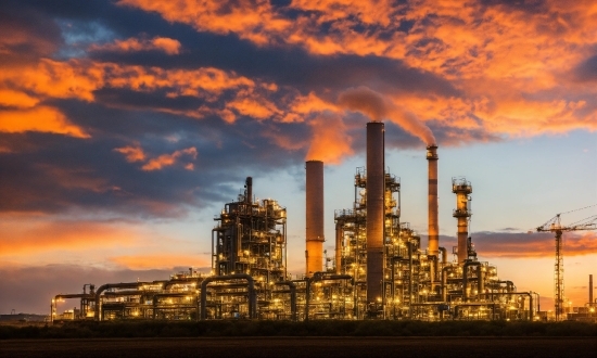 Cloud, Sky, Electricity, Power Station, Factory, City