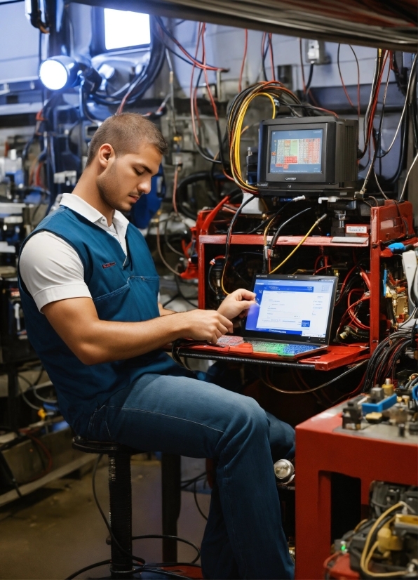 Computer, Personal Computer, Laptop, Engineering, Electronic Engineering, Chair