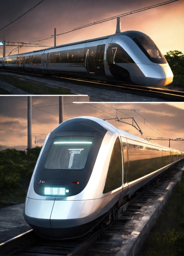 Train, Vehicle, Bullet Train, Light, Rolling Stock, Nature