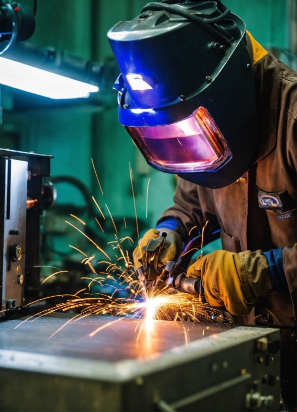 Welding Helmet, Welder, Steelworker, Light, Welding, Blow Torch