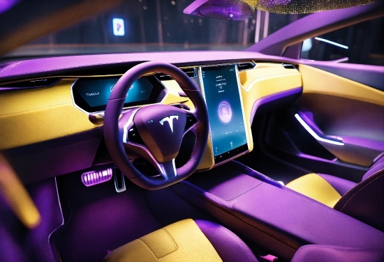 Vehicle, Car, Plant, Purple, Motor Vehicle, Steering Wheel