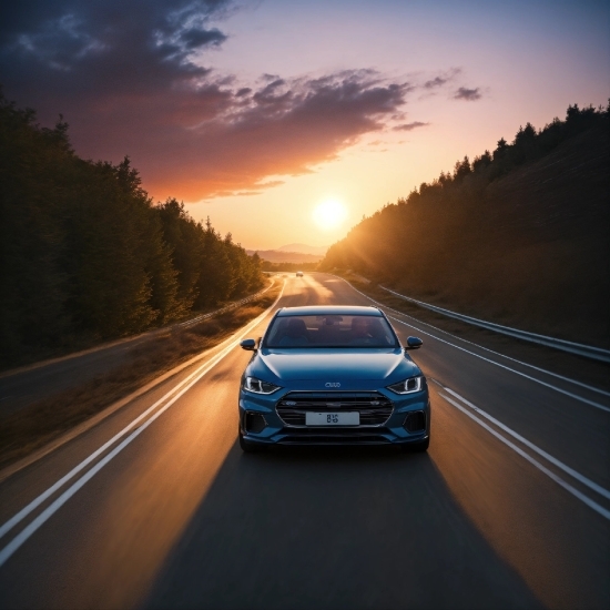 Sky, Car, Cloud, Vehicle, Tire, Automotive Lighting