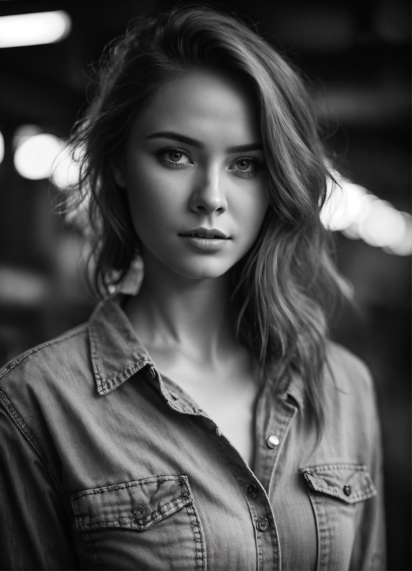 Hair, Lip, Chin, Shoulder, Photograph, Black