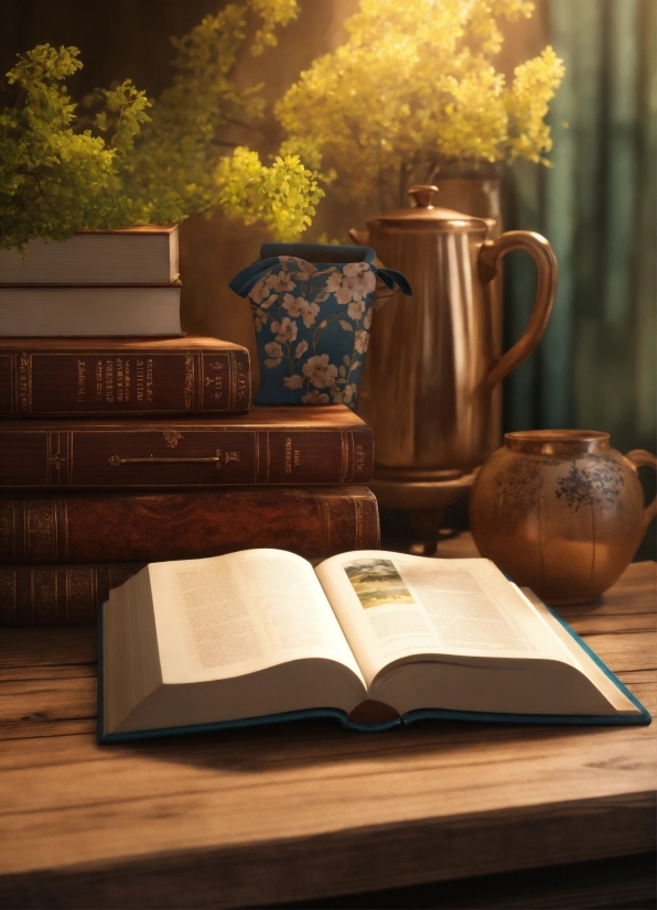 Brown, Tableware, Drinkware, Light, Book, Lighting