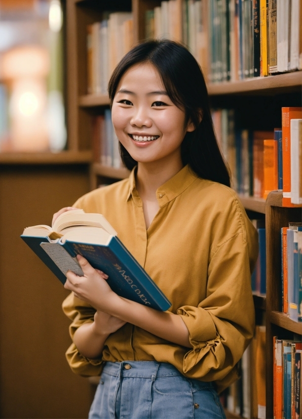 Smile, Bookcase, Shelf, Book, Publication, Sleeve