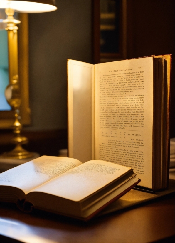 Book, Light, Publication, Wood, Lamp, Font