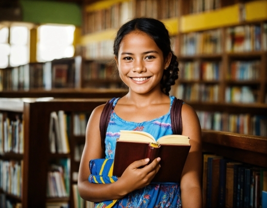 Smile, Publication, Shelf, Bookcase, Happy, Book