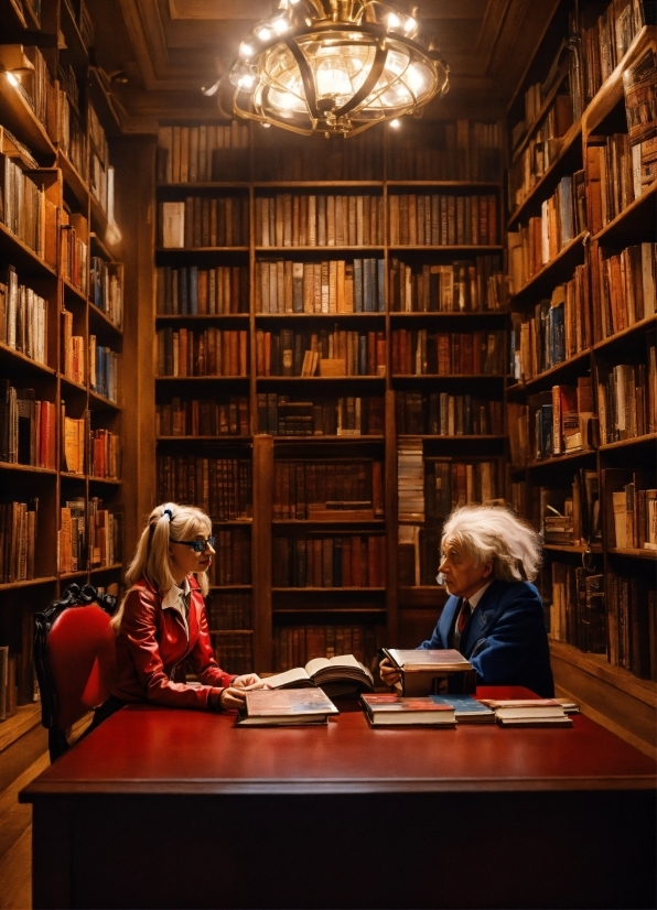 Bookcase, Table, Shelf, Furniture, Book, Publication