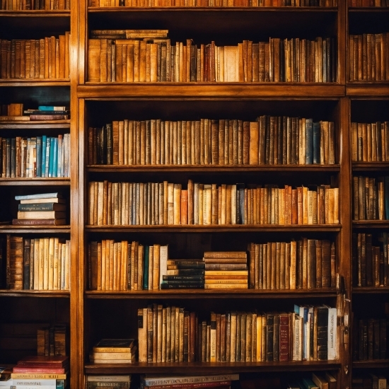 Brown, Bookcase, Shelf, Book, Publication, Shelving