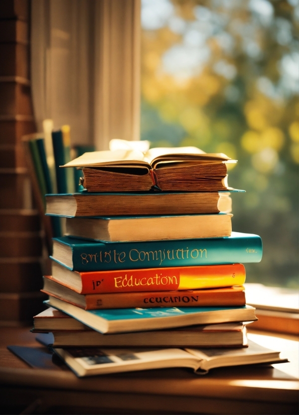 Brown, Book, Publication, Wood, Orange, Shelving