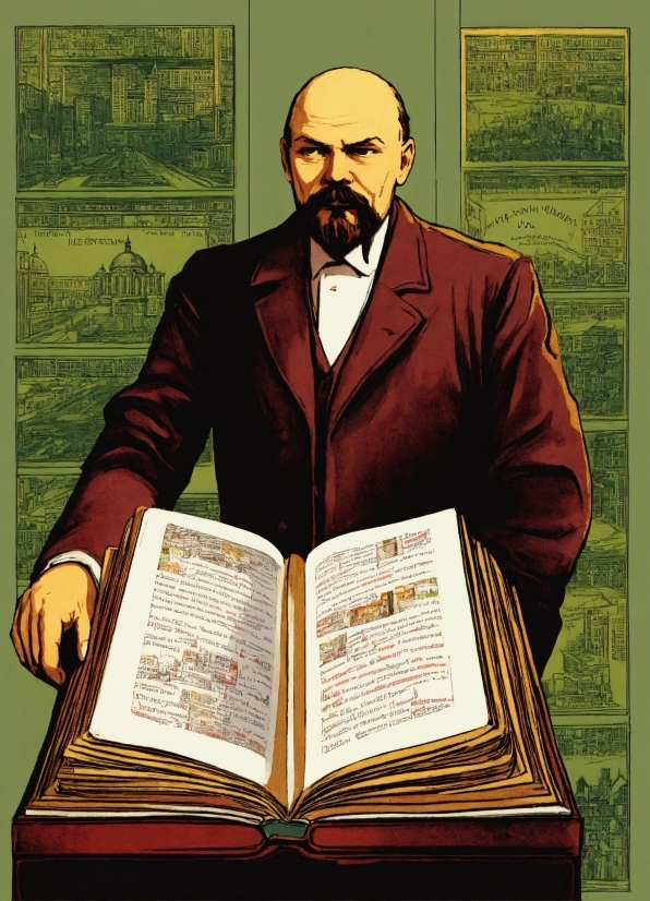 Book, Sleeve, Beard, Collar, Publication, Blazer