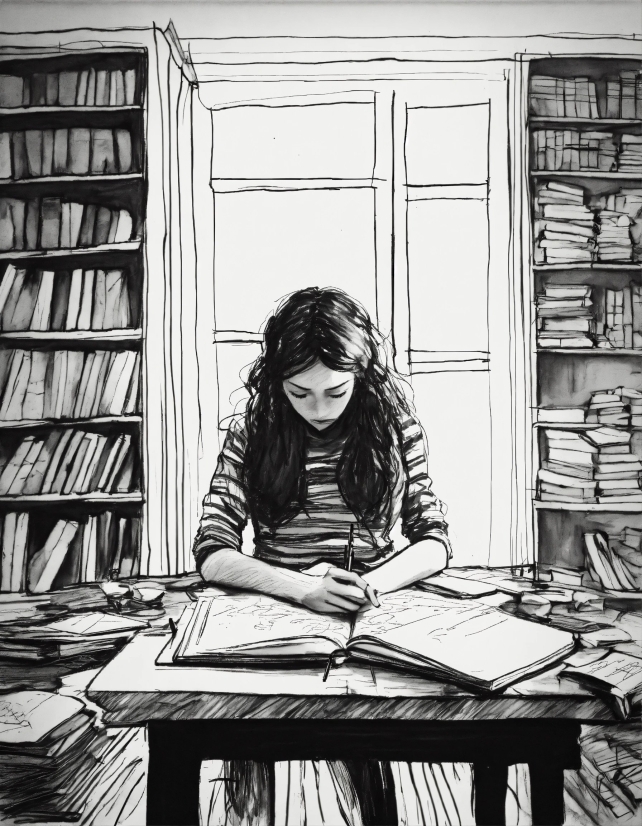 Photograph, White, Black, Shelf, Human, Book