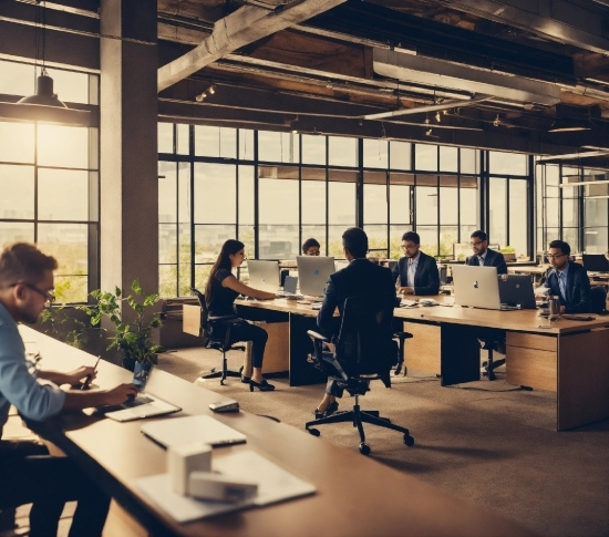 Table, Furniture, Building, Computer, Desk, Chair