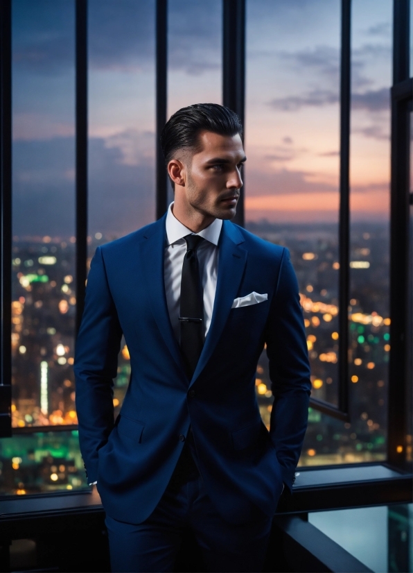 Cloud, Sky, Dress Shirt, Azure, Flash Photography, Tie