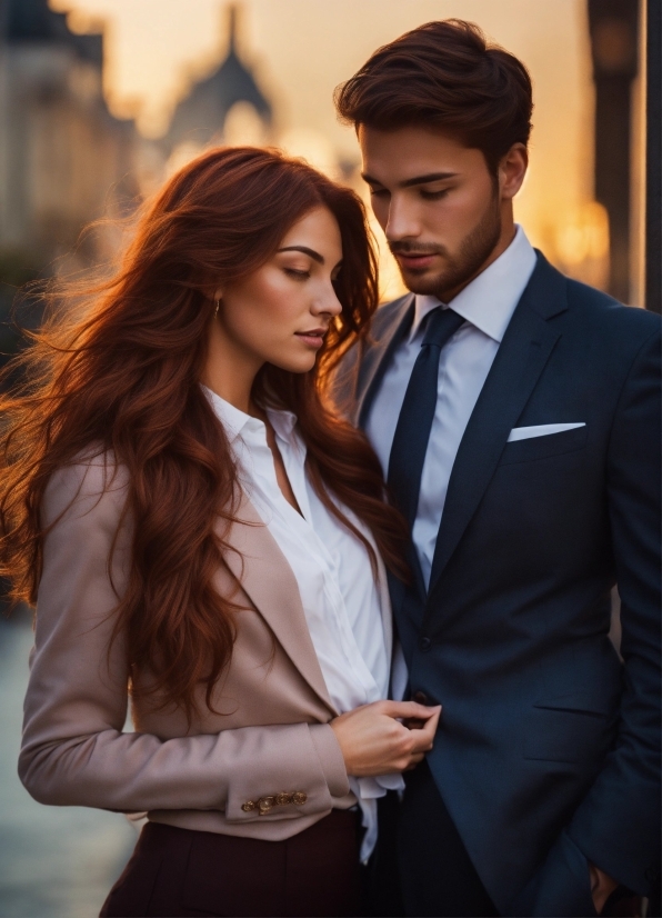 Face, Lip, Hairstyle, Shoulder, Dress Shirt, Human