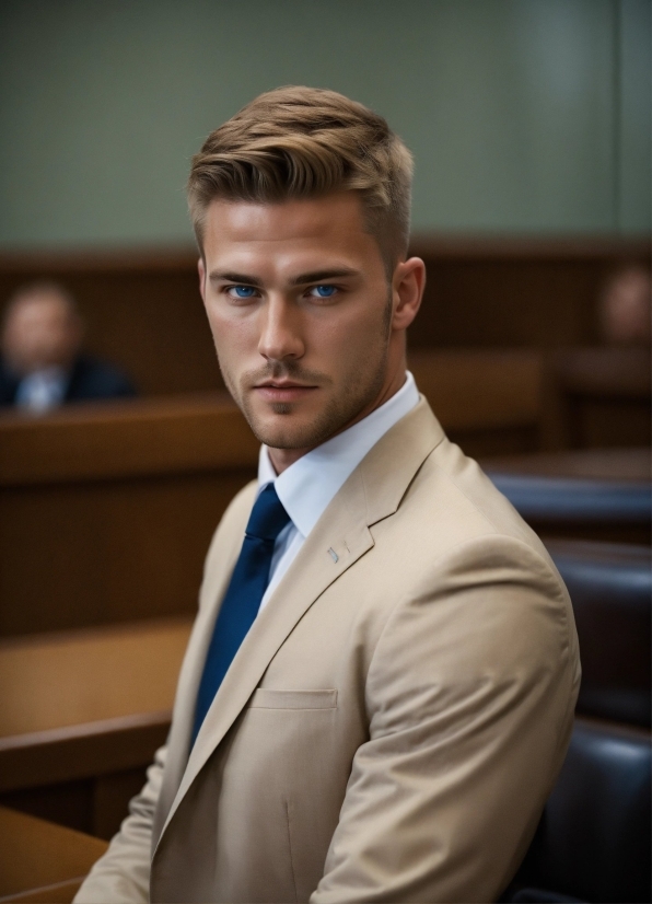 Forehead, Dress Shirt, Tie, Sleeve, Collar, Flash Photography