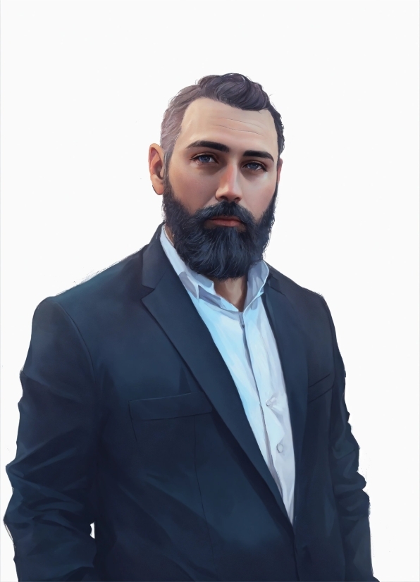 Outerwear, Beard, Neck, Jaw, Fashion, Dress Shirt