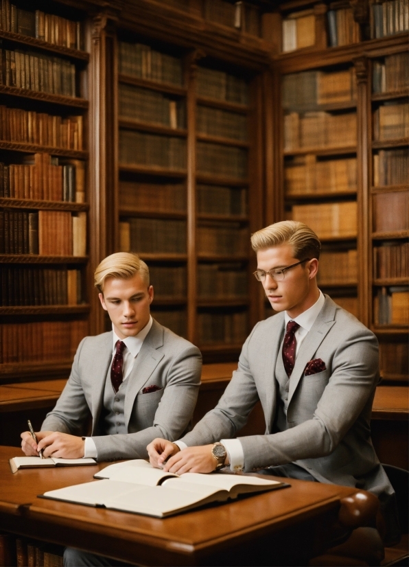 Table, Furniture, Tie, Shelf, Bookcase, Coat