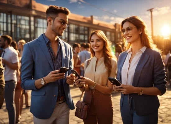 Smile, Sky, Gesture, Cloud, Eyewear, Social Group