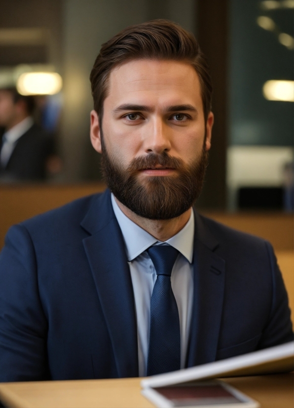 Forehead, Chin, Beard, Tie, Dress Shirt, Microphone