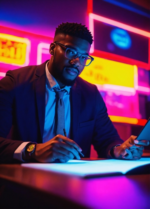 Glasses, Music Artist, Entertainment, Music, Visual Effect Lighting, Tie