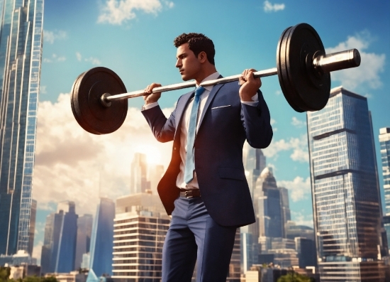 Cloud, Sky, Weightlifting, Photograph, Weightlifter, Muscle