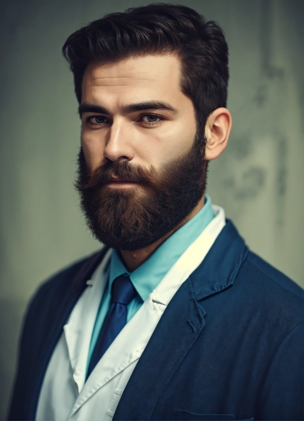 Forehead, Eyebrow, Beard, Dress Shirt, Jaw, Flash Photography