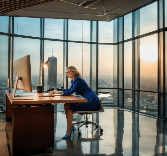 Computer, Table, Furniture, Personal Computer, Building, Desk