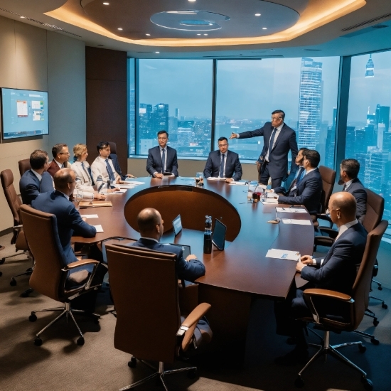 Table, Furniture, Chair, Blue, Conference Room Table, Office Chair