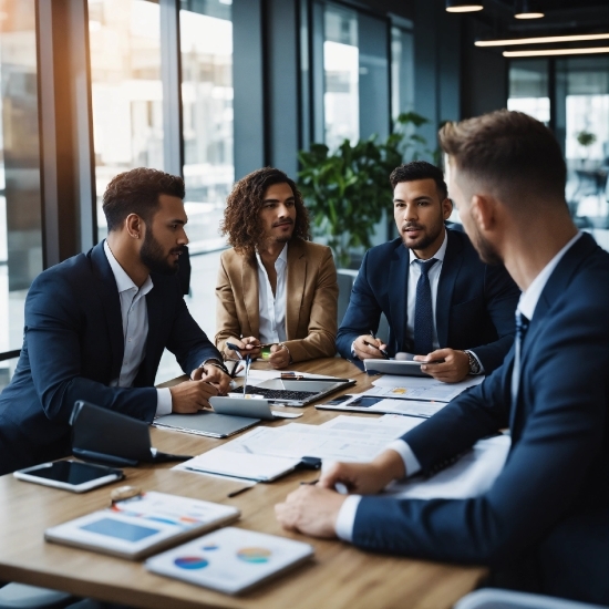 Table, Human, Coat, Organism, Conference Room Table, Social Group