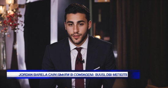 Microphone, Television Presenter, Suit, News, Tie, Beard